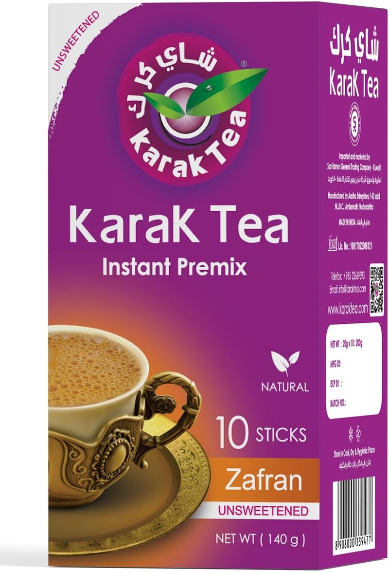 Karak Tea Instant Premix - Unsweetened Zafran - Image 1